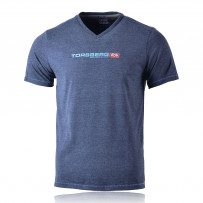 Torsberg Northern Islands V-Neck Shirt navy-melange