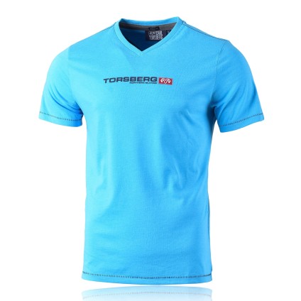 Torsberg Northern Islands V-Neck T-Shirt aqua